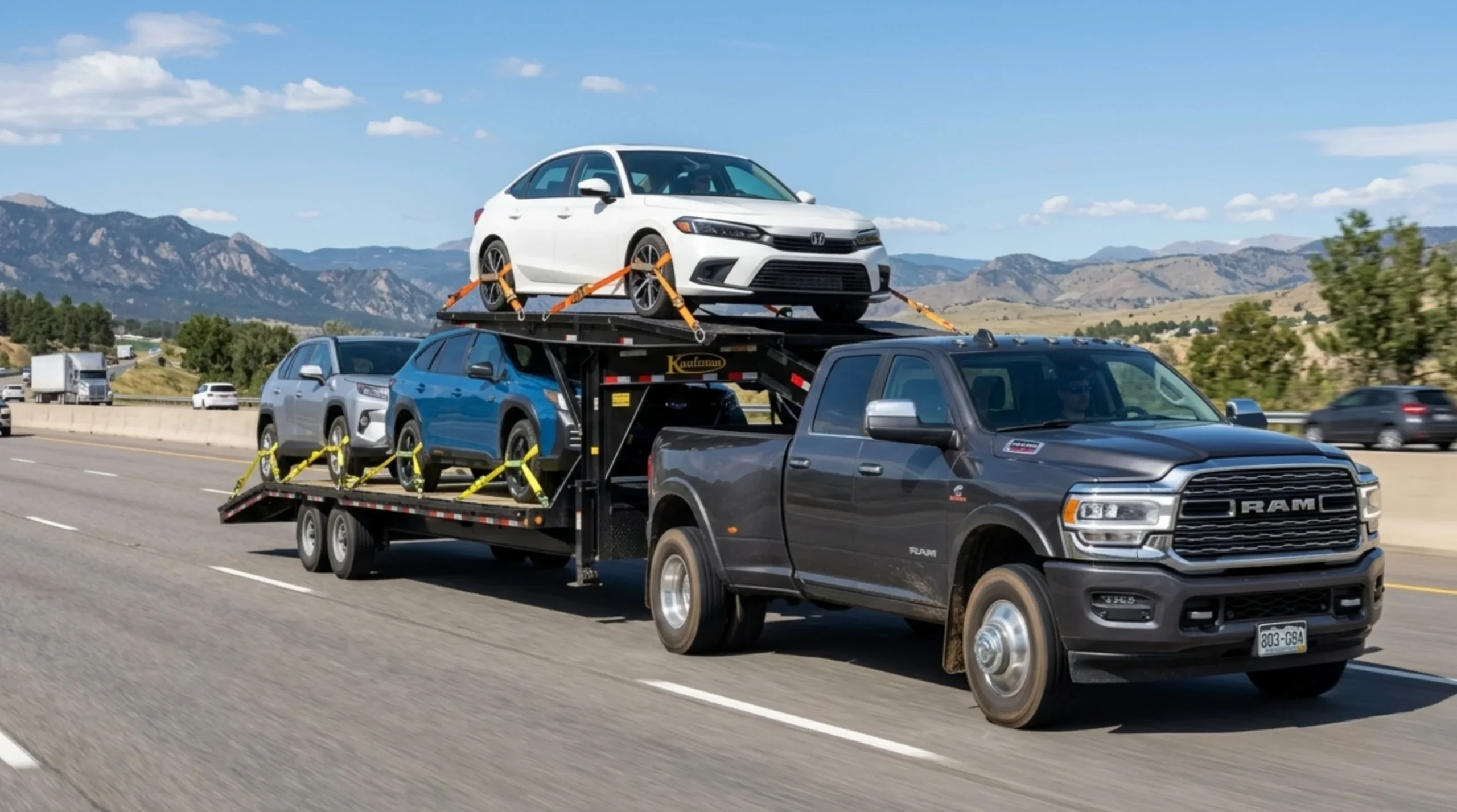 3-4 Car Wedge Trailer