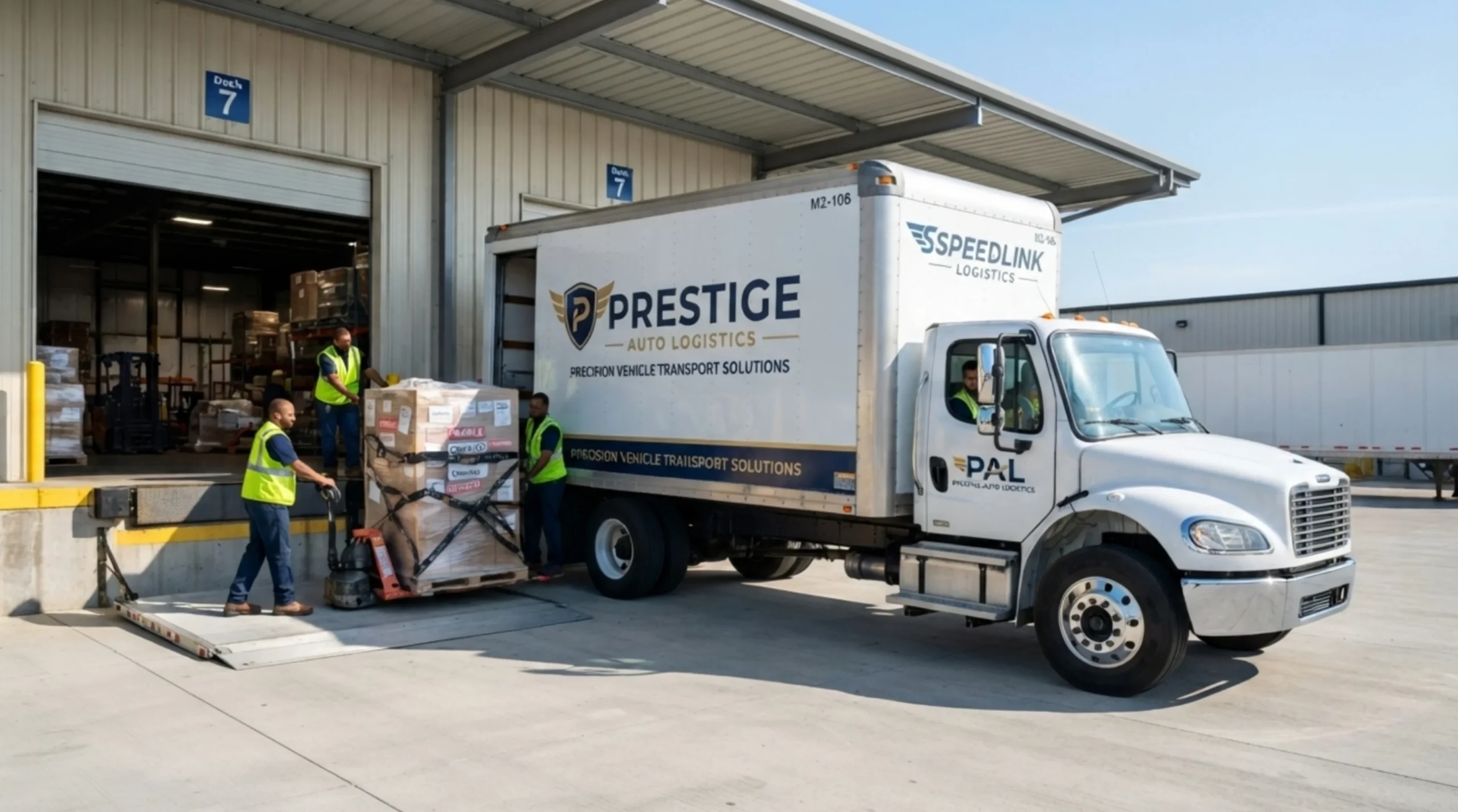 Box Truck Warehouse Dock Loading Operations